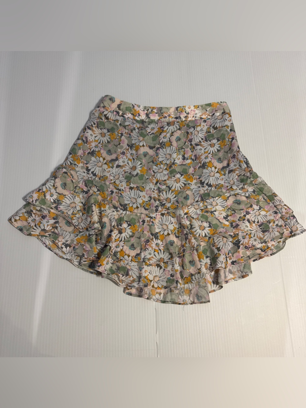 LC Lauren Conrad Floral Ruffle Mini Skort Size S Cottagecore Coquette Boho